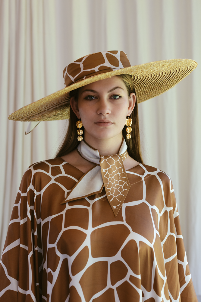 Kaftan Silk - Giraffe Golden